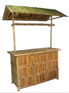 Meubles de comptoir de bar en bambou pour la plage - Résistant à l'eau, écologique, utilisation commerciale, matériau en bois - Product Image 3