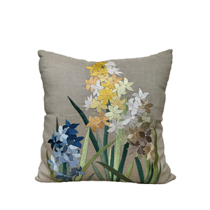 Funda de cojín personalizable ecológica con bordado de apliques hechos a mano de algodón 100%, fundas de almohada, patrón de celebridades para Hotel en casa - Product Image 3