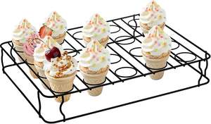 ที่วางไอศกรีมโคน 20 หลุม แบบไม่ติดกระทะ สำหรับอบคัพเค้ก โคนไอศกรีม ถาดใส่ขนม ทำจากโลหะ - Product Image 5