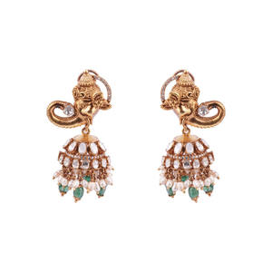 Kundan <b>Necklace</b> for Women | Handcrafted Gold-Plated Statement Pendant | Luxury Silver Jewellery India | Gajaah 925 Silver - Product Image 2