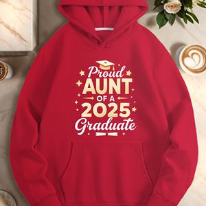 ป้าภูมิใจของผู้หญิงที่จบการศึกษา2025 hoodies สบายๆ - Product Image 2