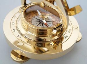 Nautical Vintage Gold Casting Theodolite Alidade Telescope <b>Compass</b>-Marine Decor - Product Image 4
