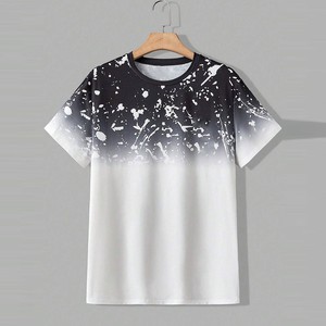 Ensemble deux pièces décontracté d'été pour homme avec logo personnalisé, 100 % coton respirant, t-shirt et short de sport - Product Image 3