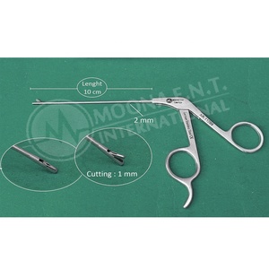 Pinces de ponction articulaire manuelles pour arthroscopie, longueur de travail 10 cm et taille de perforation 1 mm, certifiées CE, instruments de chirurgie orthopédique - Product Image 1