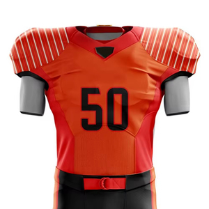 Custom Sublimated American Football Jersey <b>Men</b> Adult Short Sleeve Fitted Moisture Wicking With Number And Player Name - Product Image 6