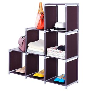 Libreria Multifunzionale a 2 Livelli con 6 Cubi, Organizzatore con 6 Scomparti per un Pratico Spazio Abitativo - Product Image 1