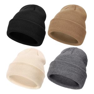 Gorro Unisex ODM, 100% Acrílico, Tejido, Color Sólido, Casual, Invernal, para Adultos, 56-58CM, Gorro Beanie OEM - Product Image 4