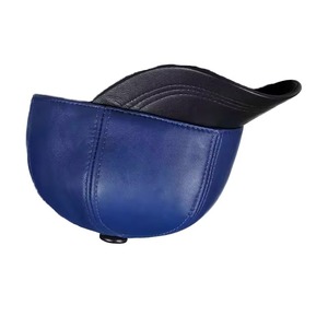 Autumn and <b>Winter</b> Men's Baseball <b>Cap</b> Casual Leather Outdoor Hat Simple Design New Collection - Product Image 4