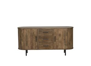 Eco-Friendly Solid Wood Modern Fluted Door <b>Sideboard</b> with Drawer <b>Storage</b> for Living Room Bedroom Home Furniture - Product Image 2