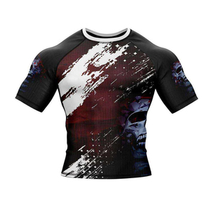 OEM Sports Compression Outfit Athletic Sweat Wicking Quick Dry Base Layer Sublimation Print Body Fitted Shirt MMA BJJ Rash Guard - Product Image 1
