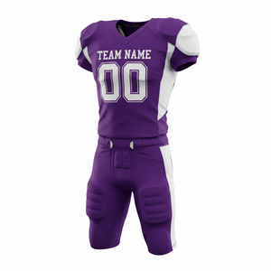 Uniforme de Fútbol Americano Sublimado Personalizado de Primera Calidad, Transpirable, Conjunto Completo, Jersey y Pantalones Personalizados para Equipo, Alto Rendimiento - Product Image 2