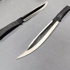 Couteau de chasse Drop Point Zombie, lame en acier inoxydable, manche en caoutchouc, qualité industrielle, épaisseur 0,6 mm - Product Image 1