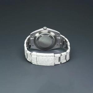 Personalized Custom Design Brown Dial Stainless Steel <b>Watch</b> for Men Lab Grown Diamonds Hip Hop Style <b>Mechanical</b> <b>Watches</b> - Product Image 2