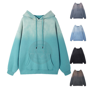 Sudadera con Capucha para Hombre, de Algodón Grueso, Lavado Ácido, Manga Larga, Corte Holgado Moderno para Looks Casuales y Urbanos - Product Image 5