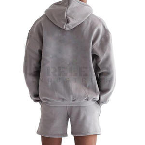 Nueva Llegada Conjunto de Sudadera con Capucha y Pantalones Cortos Estampados de Verano para Hombre, Mezcla de Poliéster/Algodón, Transpirable, Estilo Urbano, Hecho en Pakistán - Product Image 3