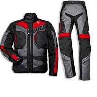 Combinaison de moto Ducati pour homme, rouge et noir, imperméable, coupe-vent, 300g, manches longues, personnalisable, en polyester, équipement de conduite hivernale, sans couture