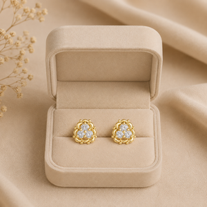 22K Gold Earrings Designer Indian Jewelry Premium Gold Earrings for Women Traditional Bridal Wedding and Celebration Wear - Product Image 2