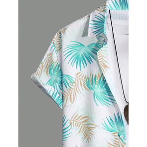 Ensemble décontracté d'été pour homme : Haut à manches courtes et short à cordon de serrage – Coupe confortable et décontractée – Tenue deux pièces idéale pour les voyages - Product Image 6