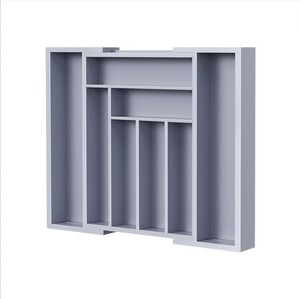 Organisateur de tiroir extensible en bambou, plateau à couverts, porte-ustensiles pour rangement de placard de cuisine, hôtel, restaurant, vente en gros - Product Image 1