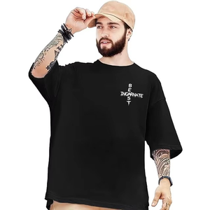 Camisetas de algodón para hombre al por mayor, de manga corta, con relieve 3D, personalizadas, anti-bolitas, de secado rápido, tallas grandes - Product Image 1
