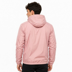 Veste coupe-vent décontractée pour homme, légère, imperméable, en polyester, avec logo personnalisé de haute qualité, idéale pour la course en extérieur - Product Image 6