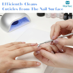Herramienta Profesional para Cutículas en Forma de V, 2 en 1, de Acero Inoxidable, Recortador de Piel Muerta, Removedor de Cutículas, Herramienta para el Cuidado de las Uñas, Empujador de Cutículas para Manicura - Product Image 4