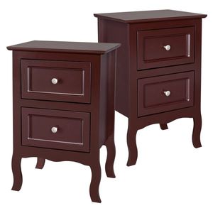 2pcs Large Size Country Style Two-Tier Nightstands Old Code65358349 - Product Image 4