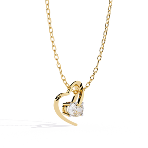 Classic 14K <b>Solid</b> <b>Gold</b> IGI Certified Oval Cut 1CT Lab Diamond Solitaire <b>Pendant</b> Necklace for Women Party Gift - Product Image 1