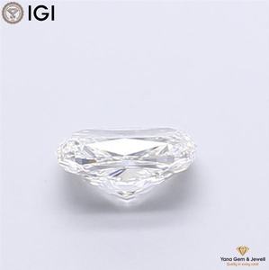 เพชรทรงคุชชั่น 1.00 กะรัต คุณภาพพรีเมียม ผลิตด้วยวิธี CVD พร้อมใบรับรอง IGI สี F ความสะอาด VS1 เหมาะสำหรับจี้แบบโซลิแทร์ - Product Image 4