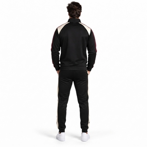 Premium Men Zipper Tracksuit Two Piece Training Outfit Full Zip <b>Jacket</b> Jogger Pants Breathable Fabric Casual Athletic Wear OEM - Product Image 2