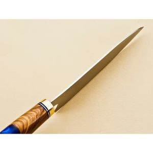 Cuchillo de Chef Jexmoo Personalizado Hecho a Mano con Acero al Carbono D2, Hoja de 8 Pulgadas, Mango de Madera, Funda Elegante - Regalo para Chef - Product Image 4