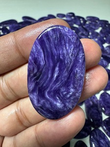 Cabochon de charoïte naturelle, pierre russe violette de qualité supérieure pour la fabrication de bijoux, prix de gros, fournisseur en gros - Product Image 2