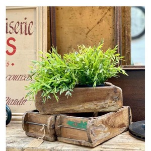 Affordable Budget <b>Wooden</b> Brick Mould Attractive <b>Rustic</b> Storage Tray Organizer Farmhouse Kitchen Decor <b>Wooden</b> Brick Mould - Product Image 1