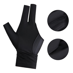 Guantes de snooker de tela elástica transpirable, guantes de billar profesionales ligeros, antideslizantes, de dos dedos, para uso deportivo. - Product Image 3
