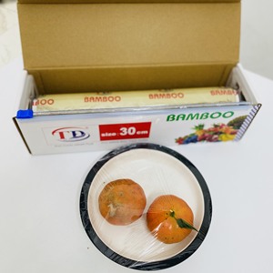 High Quality Soft PVC Cling <b>Wrap</b> Film Custom Logo Food Grade Eco-friendly Ready to Ship Home <b>Kitchen</b> Food Packaging - Product Image 4