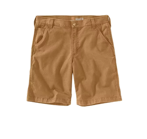 Men's Tan <b>Canvas</b> Shorts Mid Waist Button Fly Casual Style With Pockets Breathable Woven Cotton Fabric - Product Image 5