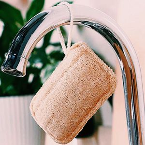 Pan Cleaning Sponge Natural Loofah Dish Scrubber <b>Plant</b> Fiber Reusable Kitchen Cleaning Pad for Stainless Steel Cookware and <b>Pots</b> - Product Image 4