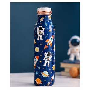 ขวดน้ำทองแดงลายซากุระ ดีไซน์นกดอกซากุระ พกพาสะดวกสำหรับการเดินทาง - Product Image 6