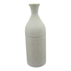 Jarrón de Metal Rústico Texturizado al por Mayor, Jarrones de Cerámica Beige Modernos de Estilo Nórdico para Decoración del Hogar, Centro de Mesa para Bodas y Hoteles - Product Image 1