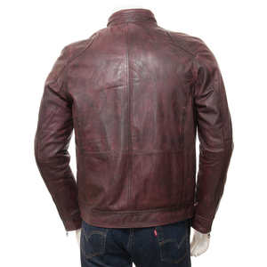 Chaqueta de cuero estilo High Street para hombre, tamaño personalizado, disponible en diferentes diseños, chaqueta de invierno de cuero genuino. - Product Image 2