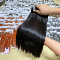 Vente chaude Un Donneur Lisse Os Soyeux Droit Super Double Dessiné Extensions de Cheveux Prix Usine Paquets de Cheveux Cheveux Bruts Indiens