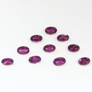 Pierre précieuse naturelle grenat rouge de haute qualité, taille ovale facettée 5x7mm, pierre calibrée pour la fabrication de bijoux, vente en gros - Product Image 1