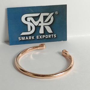 Handcrafted Solid Copper Traditional Open Cuff <b>Bangle</b> Adjustable Lightweight Unisex Handmade Jewelry - Product Image 6