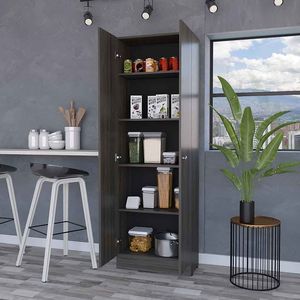 Armadio Virginia a Cinque Ripiani con Doppia Porta per Soggiorno - Product Image 4