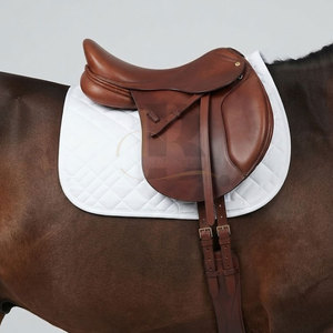 Selle de course en cuir de cheval de luxe avec siège confortable, design léger pour cavaliers professionnels, entraînement quotidien et utilisation en extérieur - Product Image 5