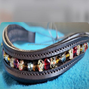 Equine-banda ostentosa para cejas de caballo, banda para cejas en forma de onda para caballos, canal vacío, banda de cuero de grano completo - Product Image 6