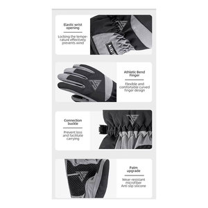 Guantes de Invierno para Hombre, Forro Polar, Pantalla Táctil, Ideales para Conducir, Esquiar y Actividades al Aire Libre, Novedad para el Calor del Invierno - Product Image 4