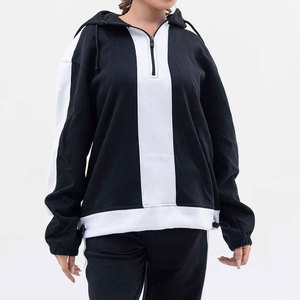 Ensemble de survêtement unisexe Econex Sports Color Blocking 2 en 1, streetwear, sweat à capuche, fermeture éclair intégrale, manches longues, coupe régulière, décontracté - Product Image 4