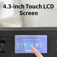 HuiDu IP-17CD Reproductor de CD con Red IP, Sistema de MP3, Sistema de Sonido PA, Amplificador Digital Profesional con Pantalla Táctil para Escuelas