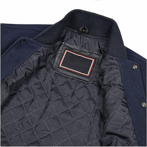 Chaqueta Bomber Hip Hop para Hombre, Mezcla de Algodón y Poliéster, Corte Holgado, Estilo Urbano, Béisbol, Universidad, Gráficos Atrevidos, Rap, Primavera, Chaqueta Formal - Product Image 2
